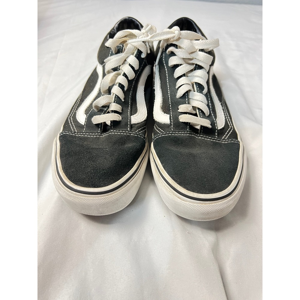 Vans Old Skool Black White Suede Canvas Low Top Skate Shoes Mens‎ 8.5 Womens 10